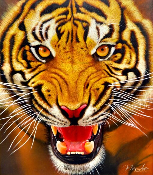 La Force du Tigre | 95 x 105 cm La Galerie d'art en ligne art gallery 4