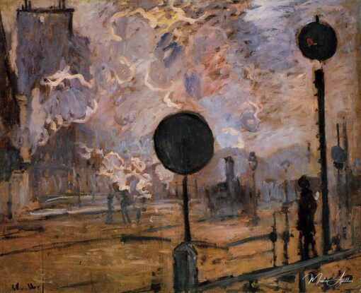 La Gare Saint-Lazare, les signaux – Claude Monet Claude Monet