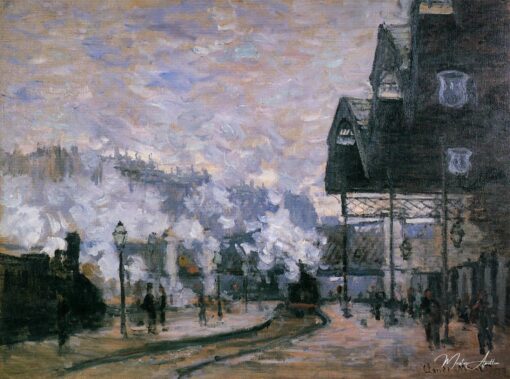 La Gare Saint-Lazare, vue extérieure – Claude Monet Claude Monet