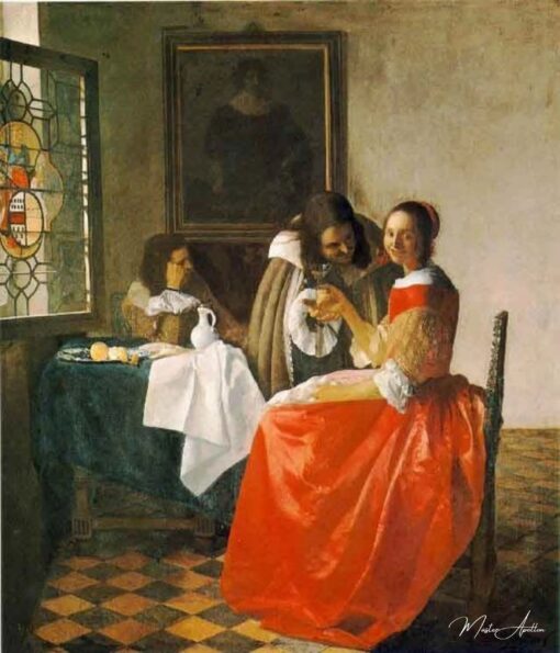 La Jeune Fille au verre de vin – Johannes Vermeer Johannes Vermeer