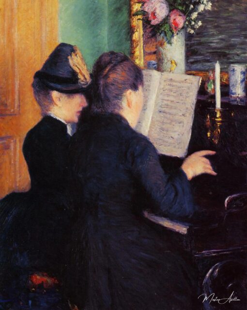 La leçon de piano – Caillebotte Gustave Caillebotte 2