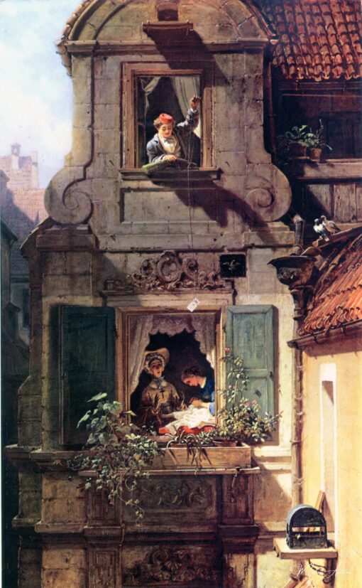 La Lettre d’amour interceptée – Carl Spitzweg Carl Spitzweg