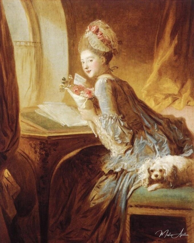 La lettre d’amour – Jean-Honoré Fragonard Jean-Honoré Fragonard
