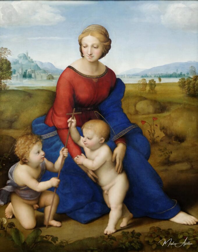 La Madone à la prairie – Raphaël (peintre) Raffaello Sanzio (Raphaël)