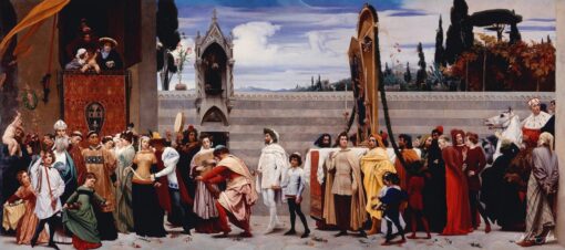 La Madone portée en procession de Cimabue – Frederic Leighton Frederic Leighton