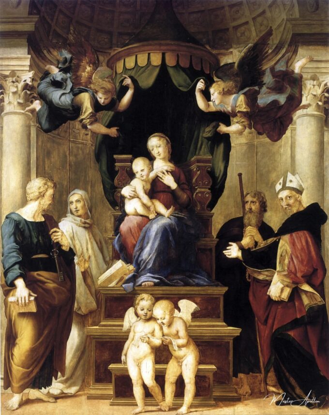 La Madone sous l’auvent – Raphaël (peintre) Raffaello Sanzio (Raphaël)