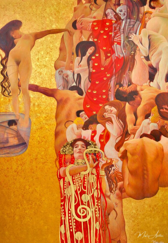 La Médecine – Une Œuvre Réimaginée de Gustav Klimt par Master Apollon | 180 x 270 cm La Galerie d'art en ligne art gallery 3