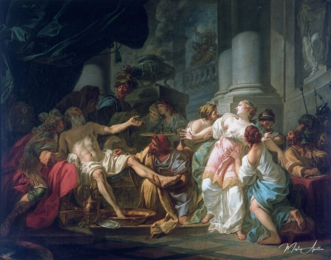 La mort de Sénèque – Jacques-Louis David Jacques-Louis David