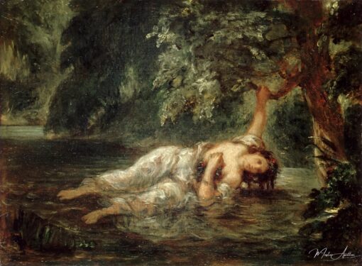 La mort d’Ophélie 1844 – Eugène Delacroix Eugène Delacroix