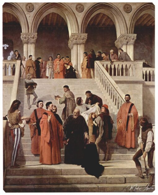 The Death of Doge Marin Faliero (The last hour of the Doge Marin Faliero) – Francesco Hayez Francesco Hayez