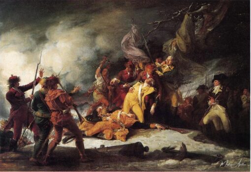 La mort du général Montgomery lors de l’attaque de Québec – John Trumbull John Trumbull