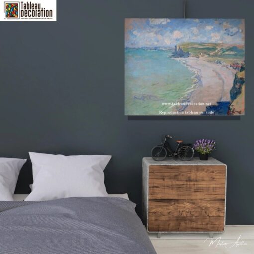 La plage à Pourville, soleil couchant – Tableau Monet Claude Monet 3