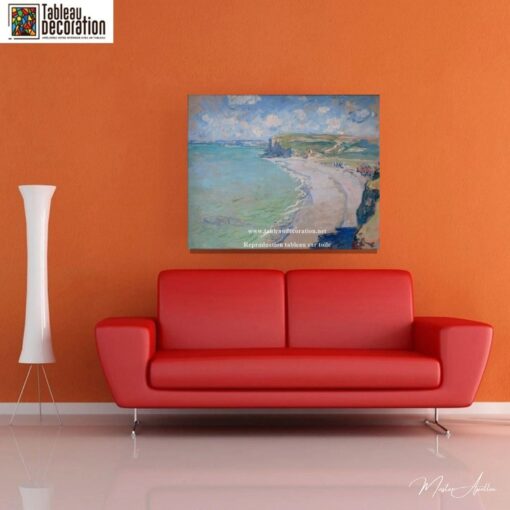 La plage à Pourville, soleil couchant – Tableau Monet Claude Monet 5