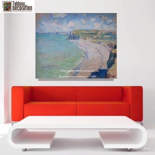 La plage à Pourville, soleil couchant – Tableau Monet Claude Monet 6