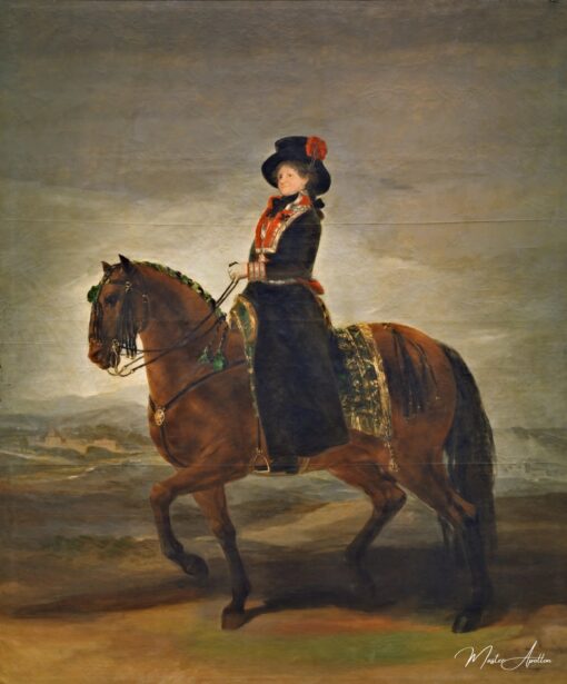 La reine Marie Luisa à cheval – Francisco de Goya Francisco de Goya
