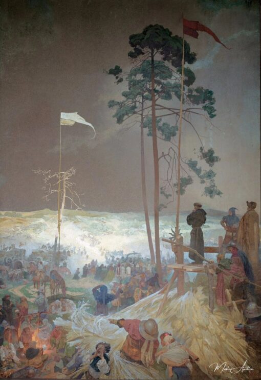 La réunion à Krizkach – Mucha Alphonse Mucha