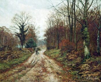 La route de l’automne (bois de Mitcham, Surrey) – Edward Wilkins Waite Edward Wilkins Waite