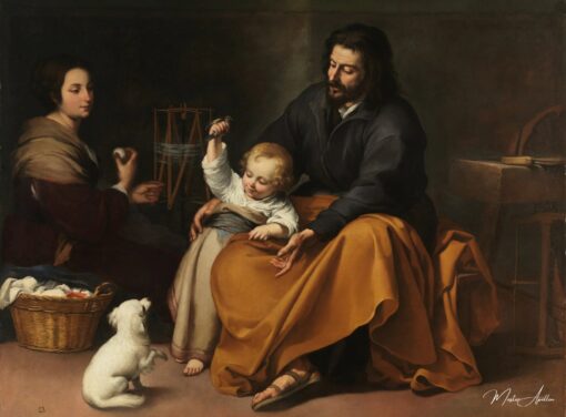La Sainte Famille avec un oiseau – Bartolomé Esteban Murillo Bartolomé Esteban Murillo