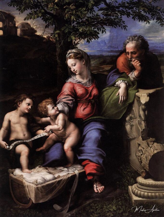 La Sainte Famille du Chêne – Raphaël (peintre) Raffaello Sanzio (Raphaël)