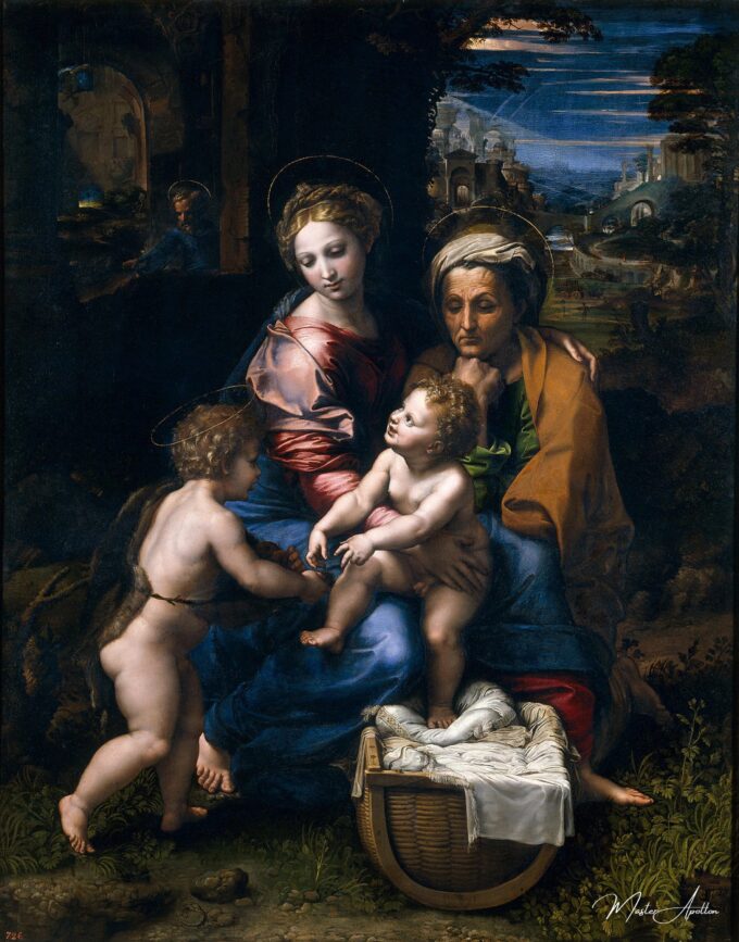 La Sainte Famille (La Perla) – Raphaël (peintre) Raffaello Sanzio (Raphaël)