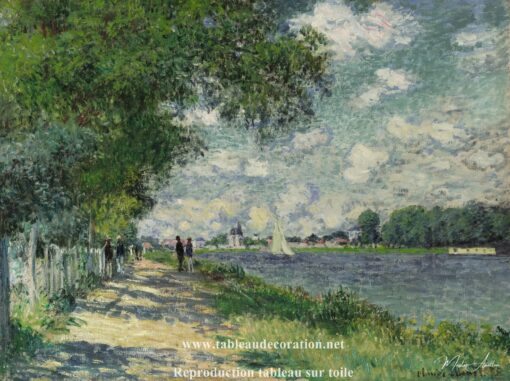 La Seine a Argenteuil – Tableau Monet Claude Monet 2