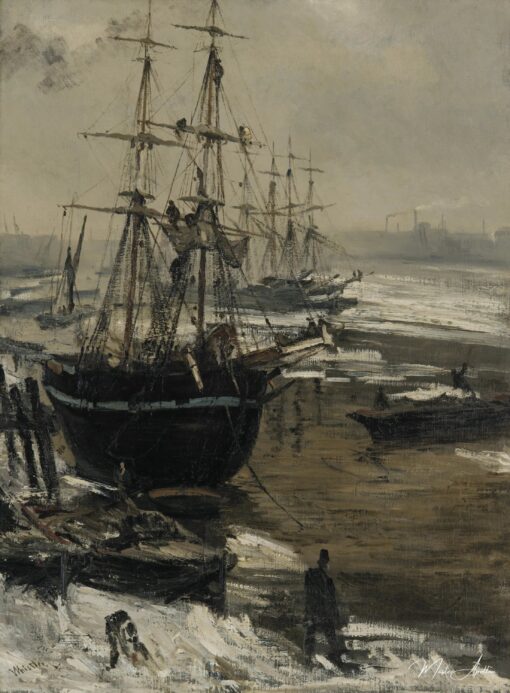 La Tamise en glace – James Abbott McNeill Whistler James Abbott McNeill Whistler