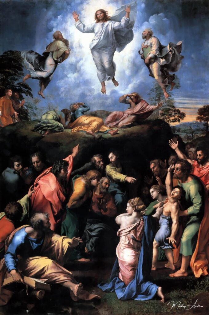 La Transfiguration – Raphaël (peintre) Raffaello Sanzio (Raphaël)