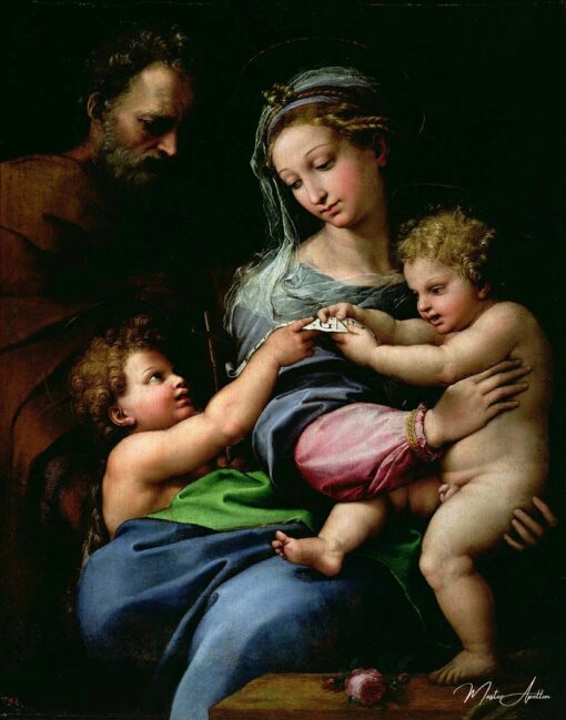 La Vierge à la rose – Raphaël (peintre) Raffaello Sanzio (Raphaël)