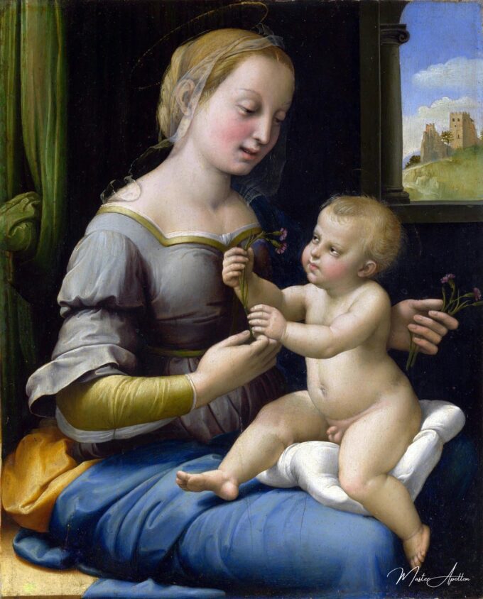 La Vierge aux œillets – Raphaël (peintre) Raffaello Sanzio (Raphaël)