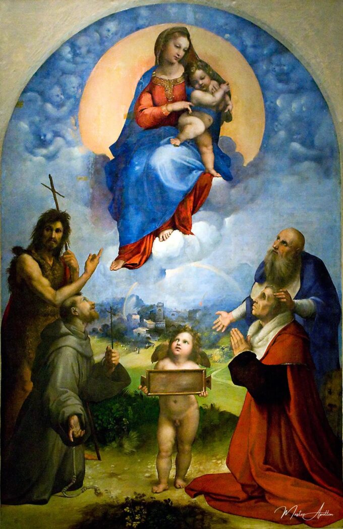 La Vierge de Foligno – Raphaël (peintre) Raffaello Sanzio (Raphaël)