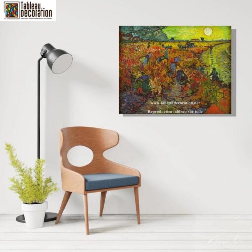 La Vigne rouge d’Arles – Van Gogh Reproduction de Tableaux Célèbres 5