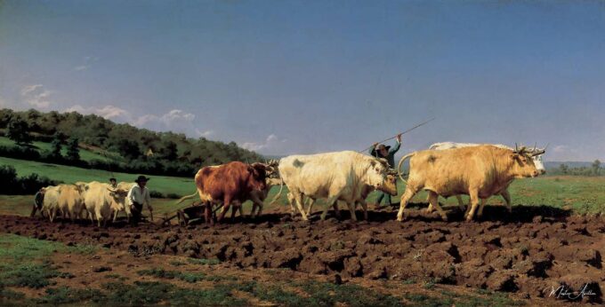 Plowing in the Nivernais – Rosa Bonheur Rosa Bonheur