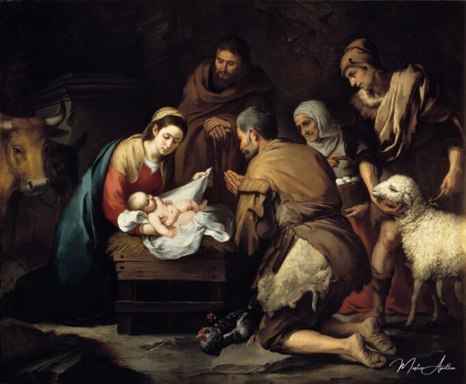 L’Adoration des bergers – Bartolomé Esteban Murillo Bartolomé Esteban Murillo 2