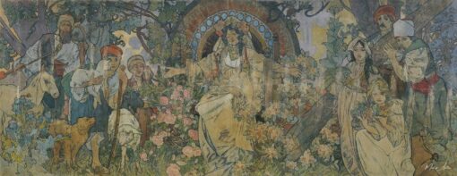 L’allégorie de la Bosnie-Herzégovine – Mucha Alphonse Mucha