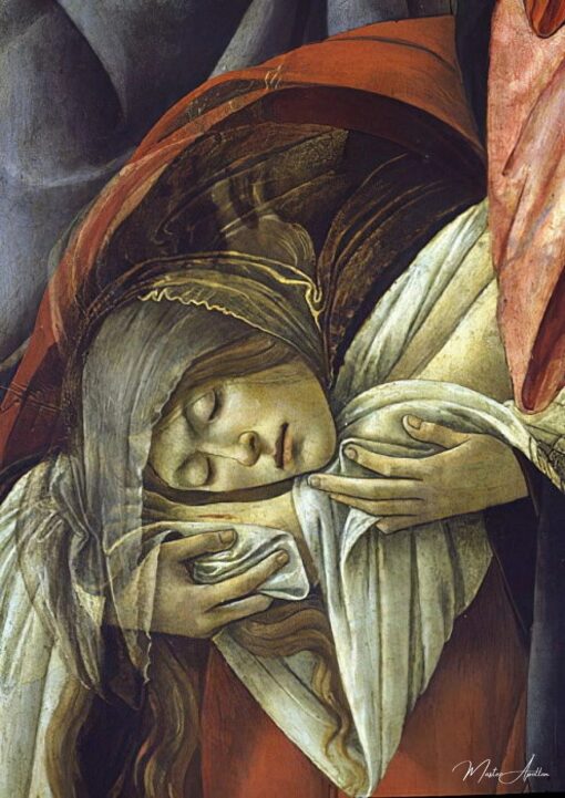 Lamentation sur le Christ mort, détail de Marie-Madeleine – Sandro Botticelli Sandro Botticelli