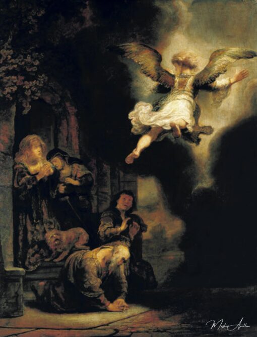 L’archange Raphael quitte la famille de Tobias – Rembrandt van Rijn Rembrandt van Rijn