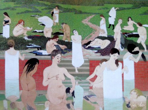 Le bain, soirée d’été – Félix Edouard Vallotton Félix Vallotton