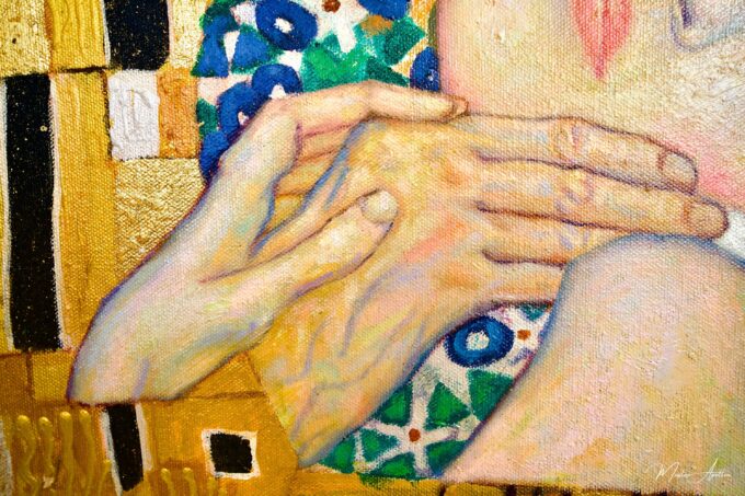 Le Baiser Réimaginé par Master Apollon | 200 x 200 cm La Galerie d'art en ligne art gallery 10