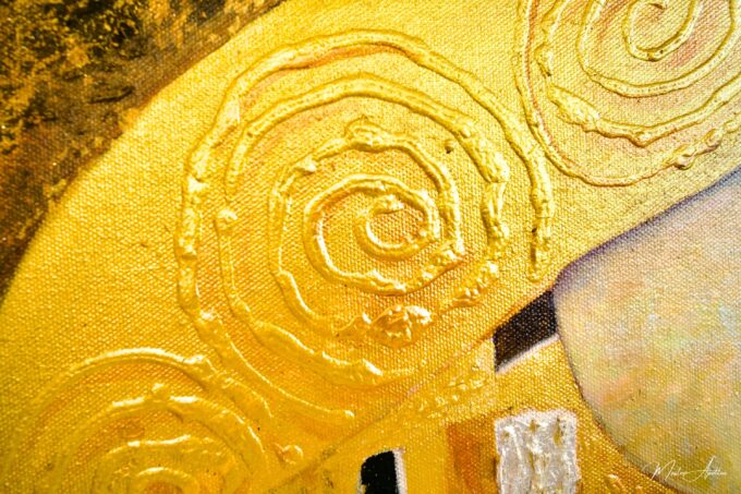 Le Baiser Réimaginé par Master Apollon | 200 x 200 cm La Galerie d'art en ligne art gallery 13