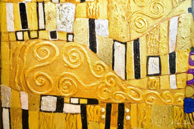 Le Baiser Réimaginé par Master Apollon | 200 x 200 cm La Galerie d'art en ligne art gallery 18