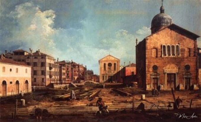 Le Campo San Guiseppe di Castello et l’église San Niccolo di Castello – Giovanni Antonio Canal Giovanni Antonio Canal