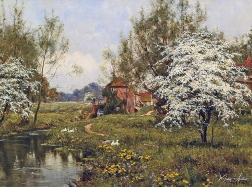 Le chalet du moulin au printemps – Edward Wilkins Waite Edward Wilkins Waite