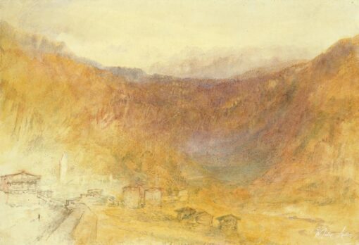 Le col du Brunig depuis Meiringen – William Turner William Turner