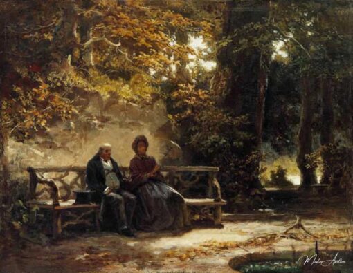 Le couple sur la banque (promeneurs reposant) – Carl Spitzweg Carl Spitzweg