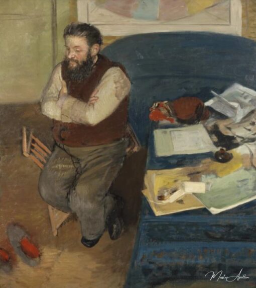 Le critique d’art Diego Martelli – Edgar Degas Edgar Degas