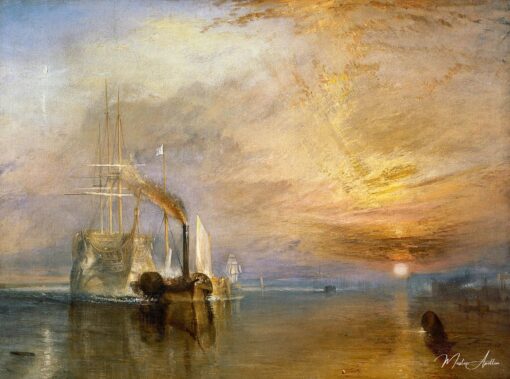Le dernier voyage du téméraire – William Turner Reproduction de Tableaux Célèbres 2