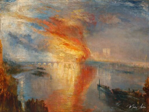 Le feu du bâtiment parlementaire – William Turner William Turner