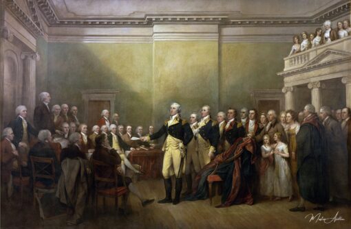 Le général George Washington démissionne de son poste – John Trumbull John Trumbull