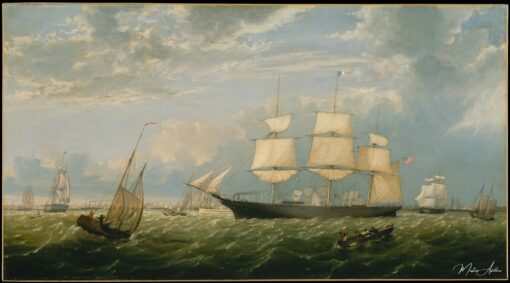 Le Golden State entrant dans le port de New York, 1854 – Fitz Henry Lane Fitz Henry Lane