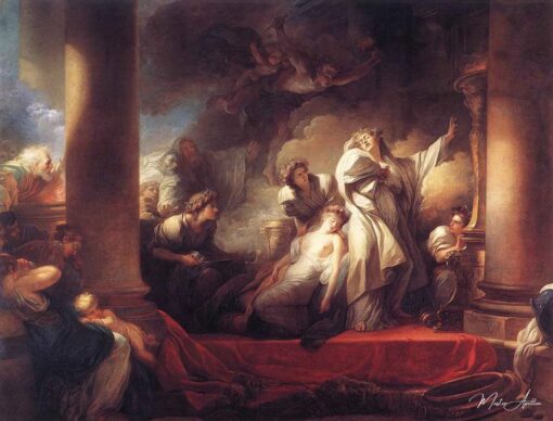Le grand prêtre Coresus se sacrifie pour sauver Callirhoé – Jean-Honoré Fragonard Jean-Honoré Fragonard 2